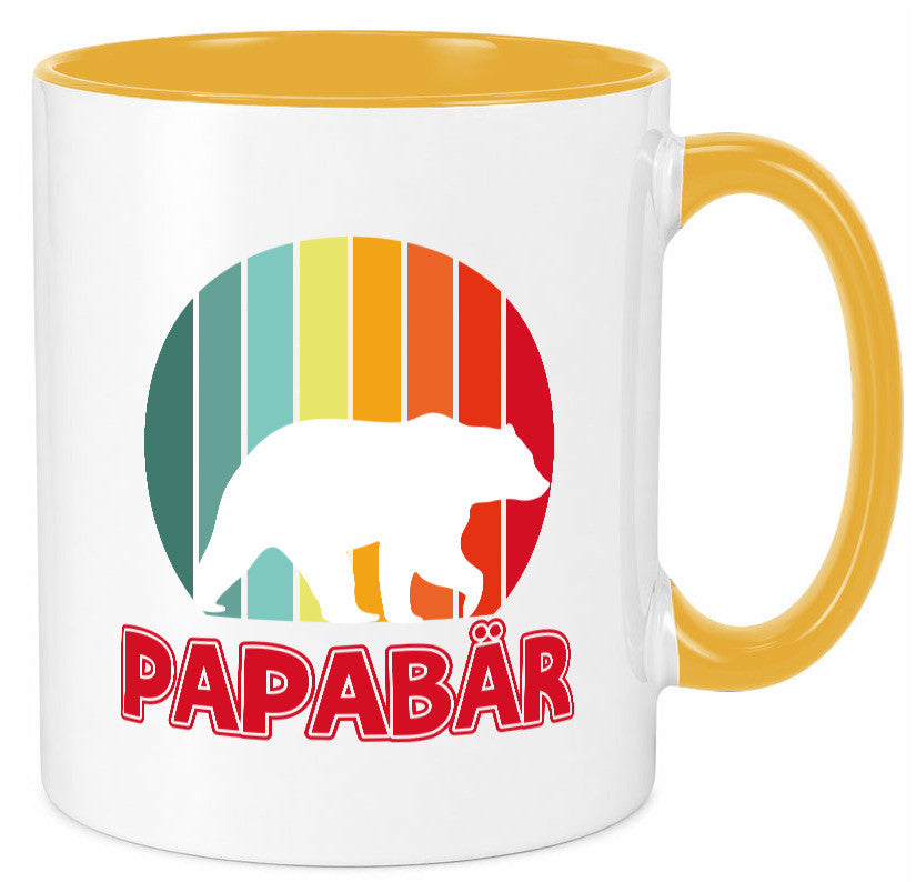 Papabär | Papa Tasse Vater Vatertag Bär lustiger Spruch Geschenk Familie