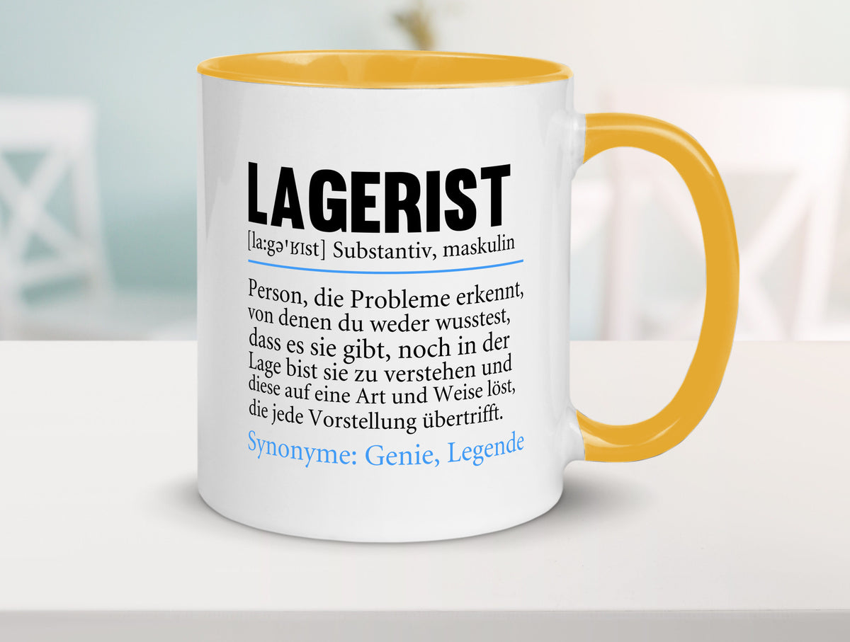 Lagerist | Spruch Beruf Lageristen Lager Arbeiter lustiger Geschenk Arbeit Tasse