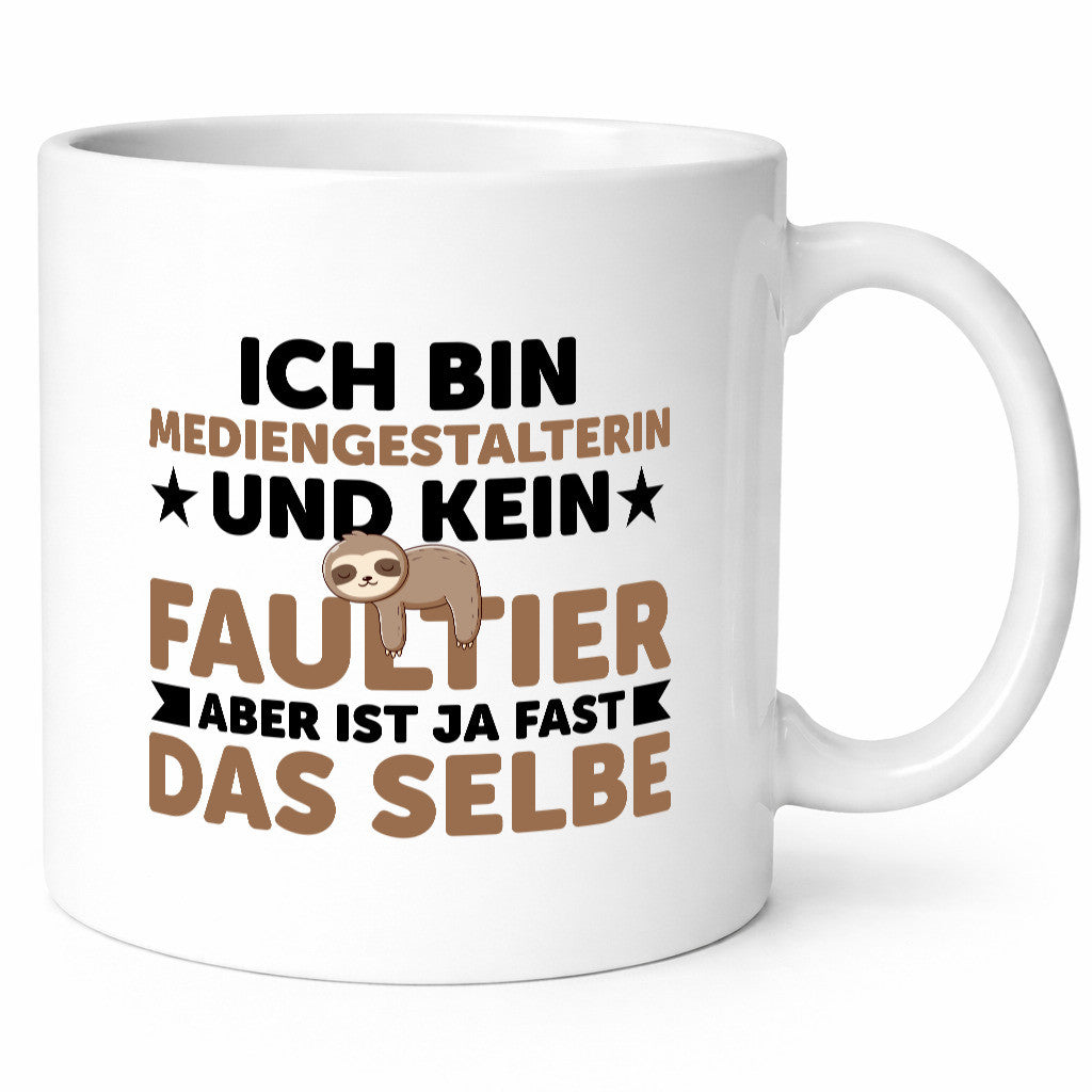 Ich bin kein Faultier: Mediengestalterin | Medien v2 Geschenk Tierliebhaber