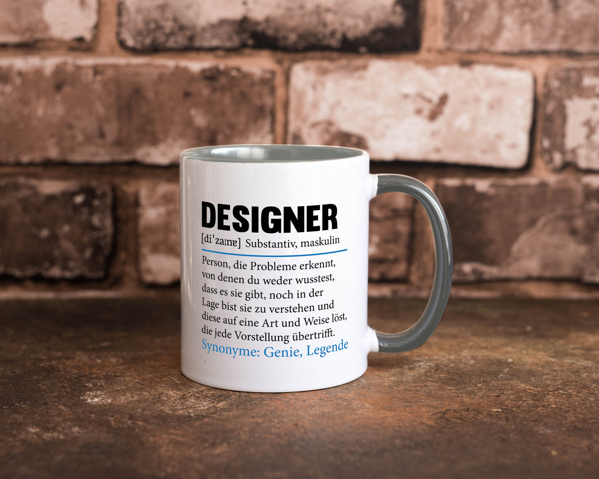 Designer Beruf | Gestalter Medien Schmuck Mode Geschenk Arbeit Kollegen Büro Tasse