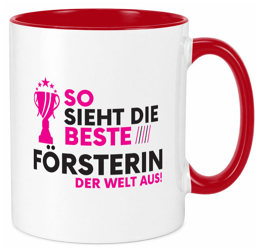 Die Weltbeste Försterin | Forst Arbeit Humor Kollegen Büro Geschenkidee Tasse