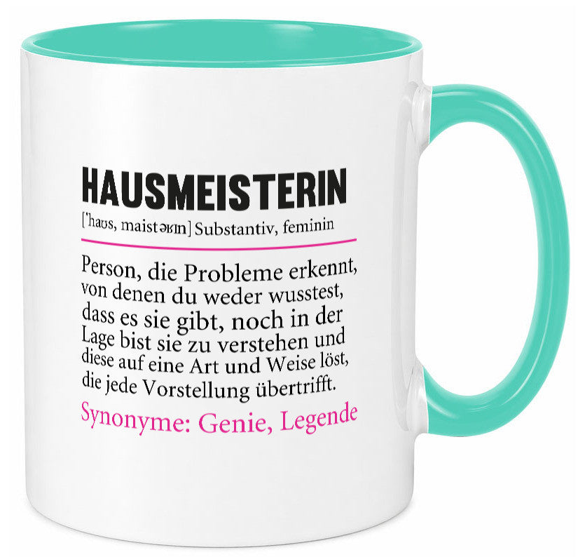 Hausmeisterin | Hauswart Beruf Spruch Humor Geschenkidee Arbeit Kollegen Büro Tasse