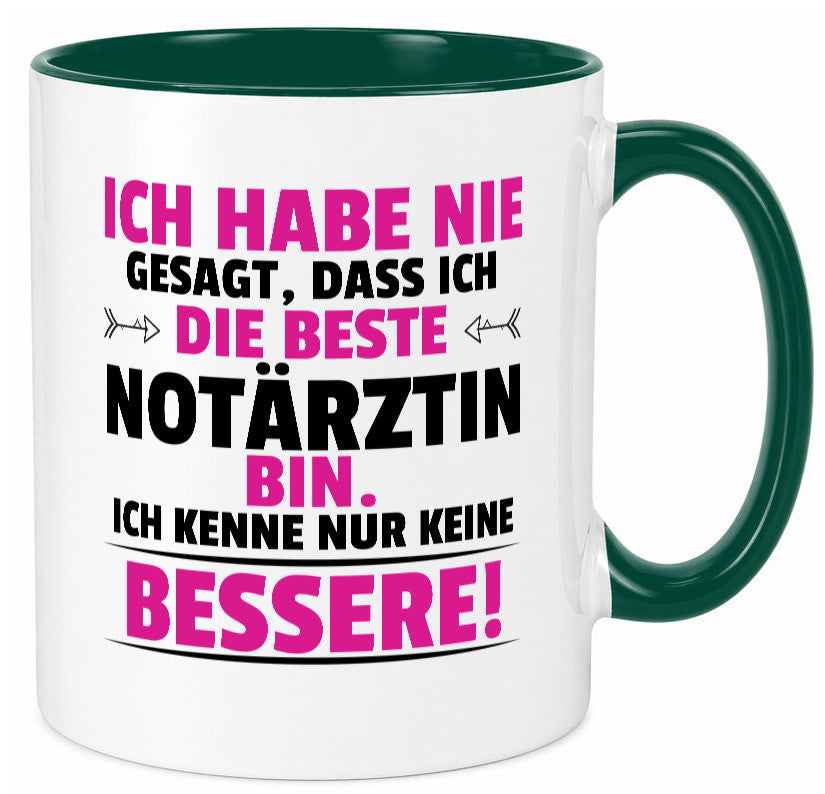 Die Beste Notärztin | Ärztin Humor Geschenkidee Tasse