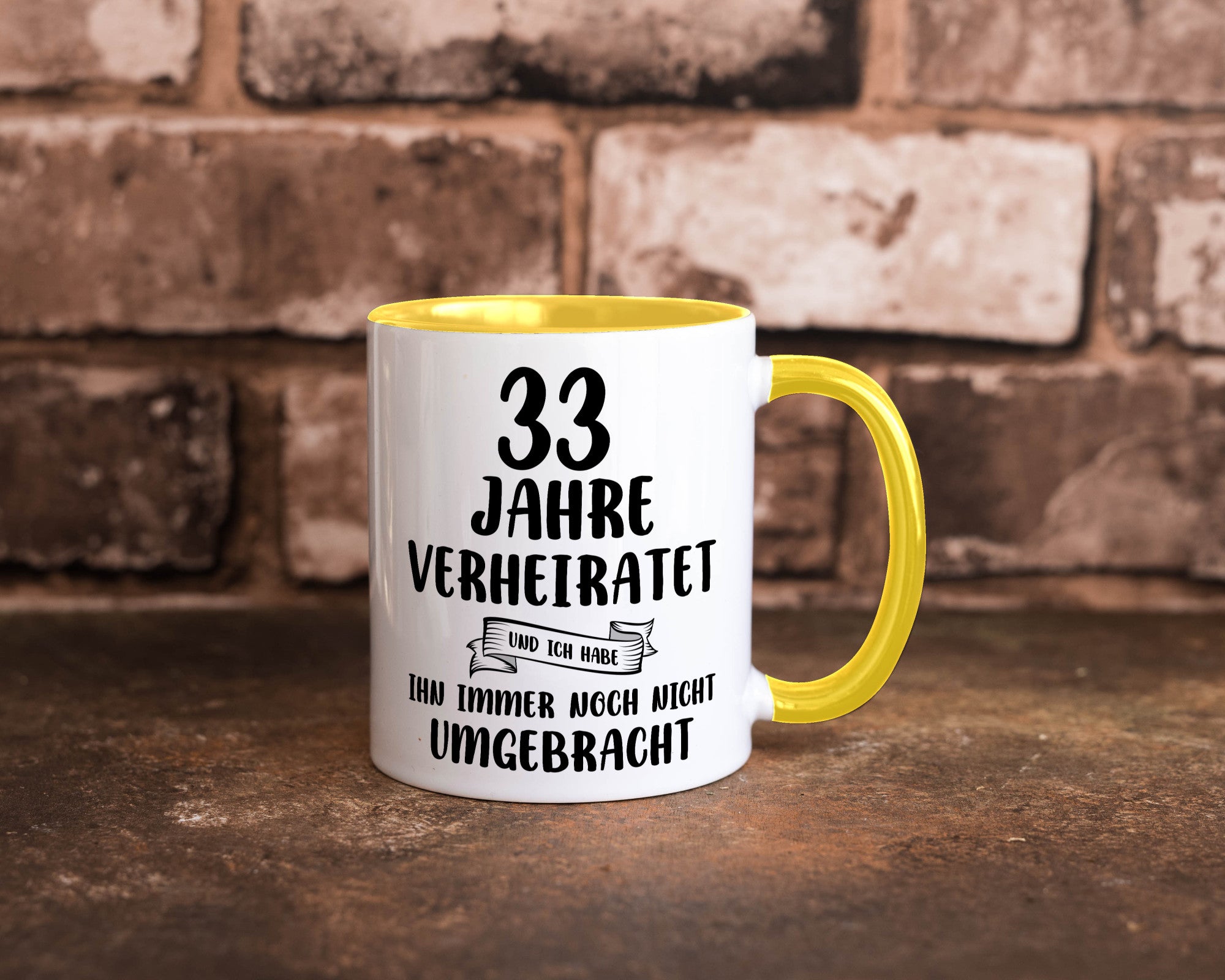 33 Jahre Verheiratet, immer noch am Leben! lustiger Spruch Geschenk Humor