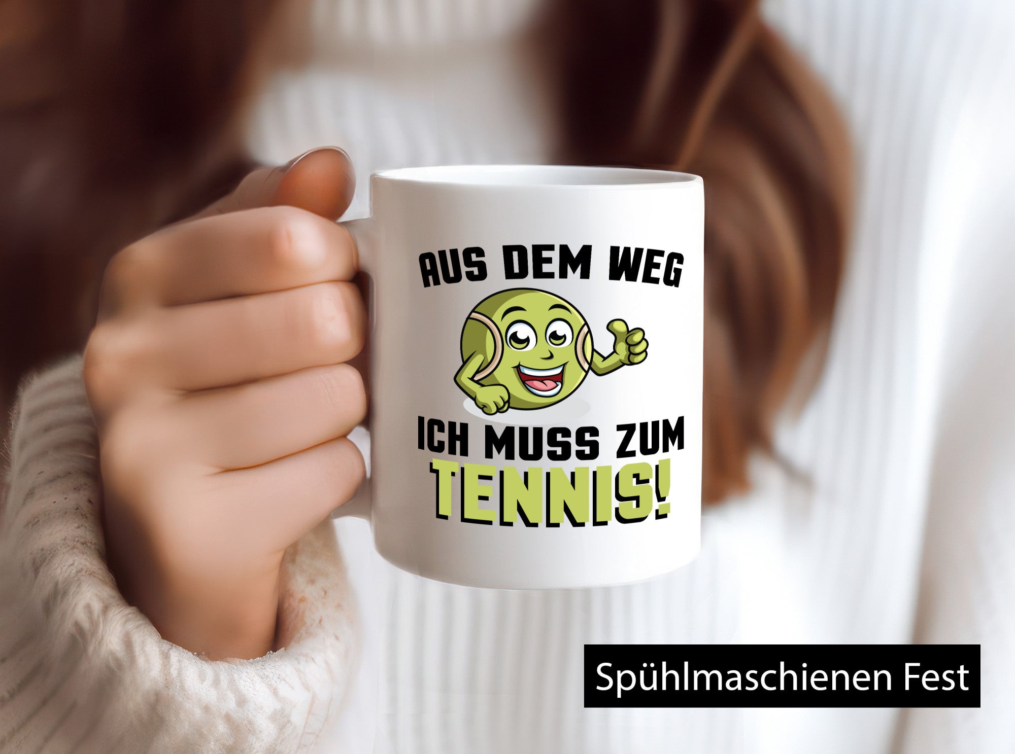 Aus dem weg ich muss zum Tennis | Tennisspielen Geschenk Humor Geschenkidee