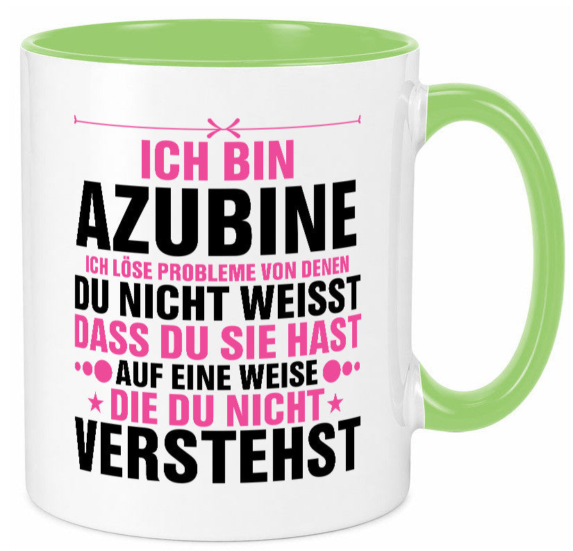 Löse Probleme: Azubine | Ausbildung Lehre Lehrling Geschenk Humor Geschenkidee Tasse