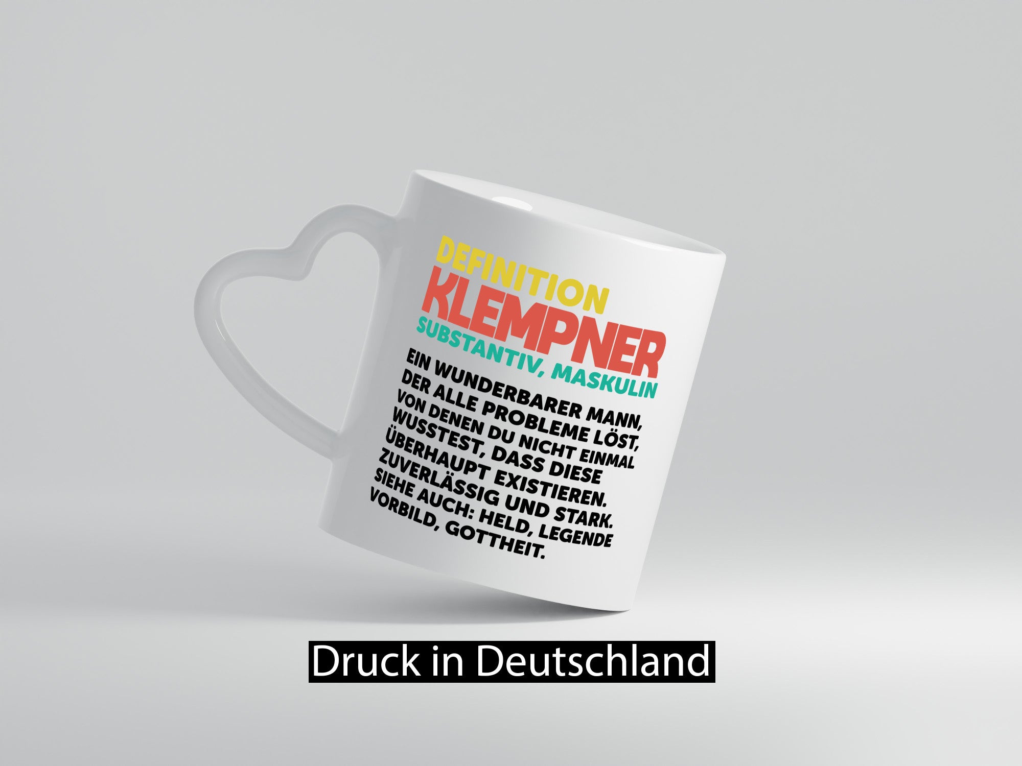 Definition Klempner | Arbeit Held Geschenkidee Kollegen Büro Humor Tasse