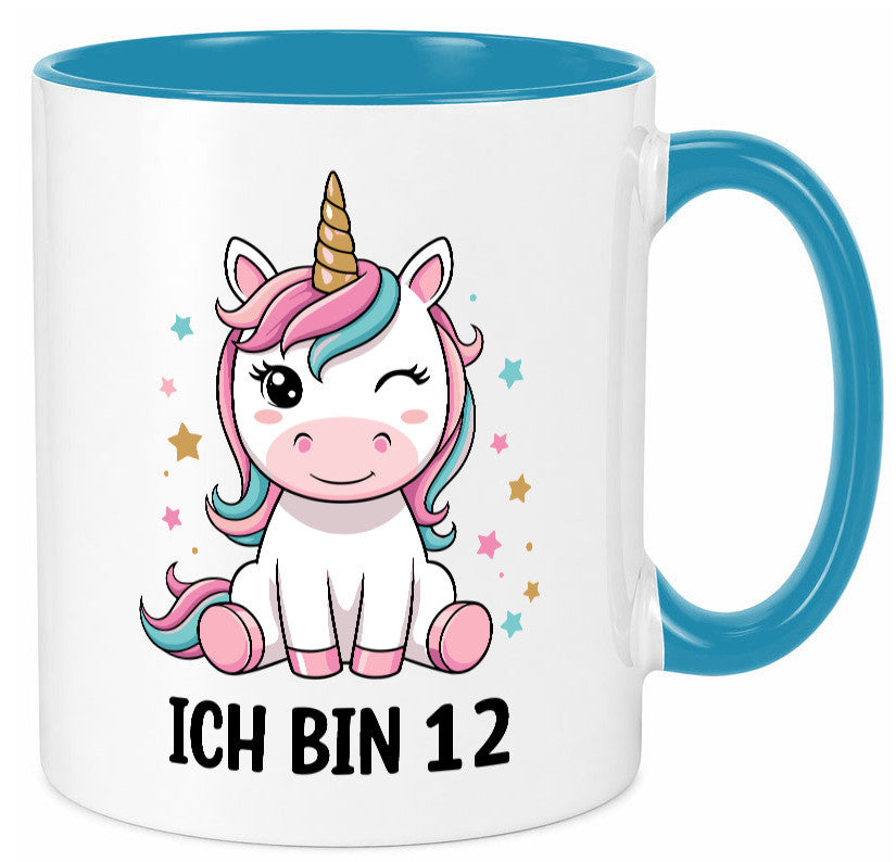 12. Geburtstag | 12 Jahre Einhorn Mädchen lustig Geschenkidee Geschenk Tasse