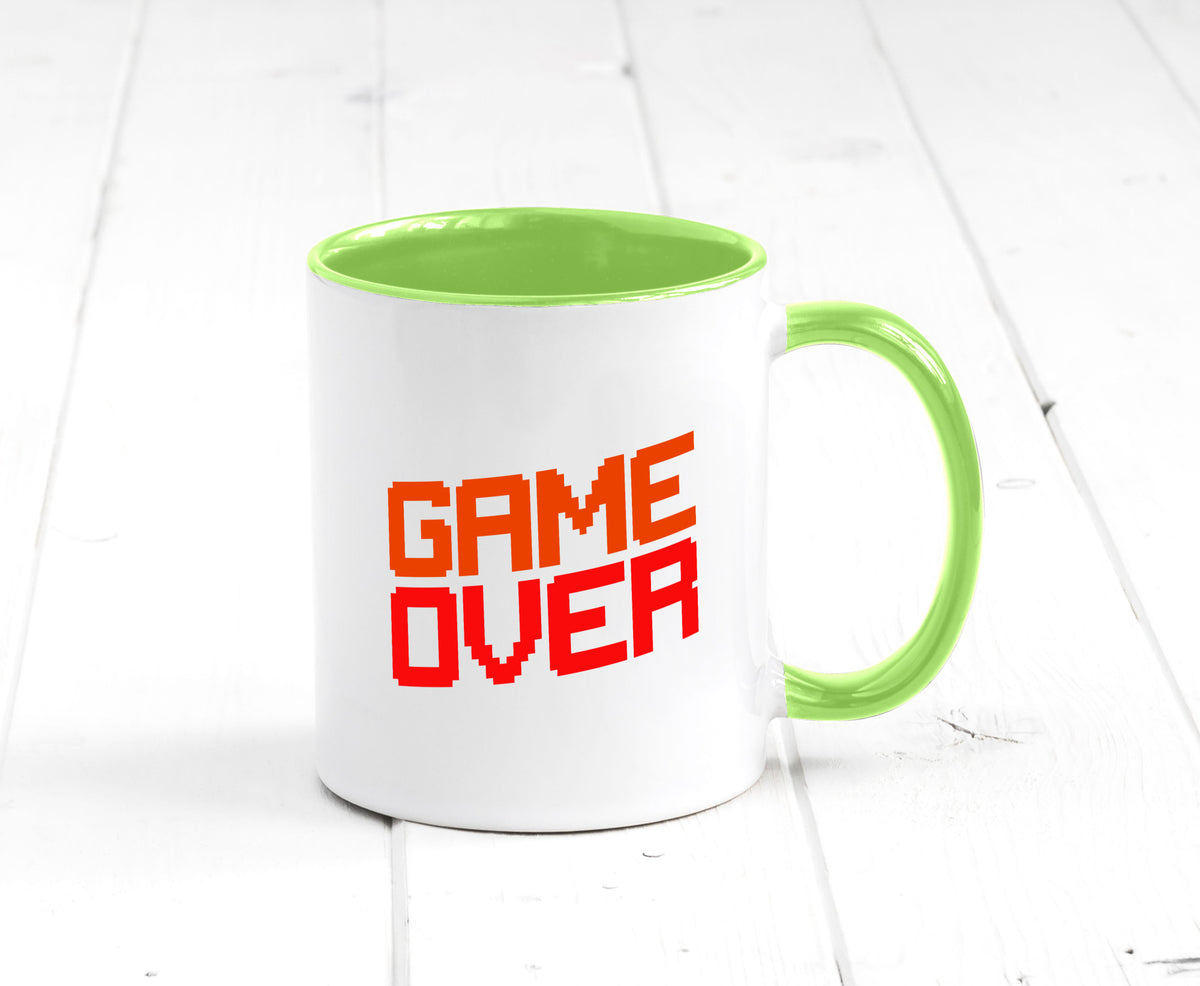 Game Over | Gamer Zocker Retro PC Nerd Pixel Geschenkidee Humor Tasse
