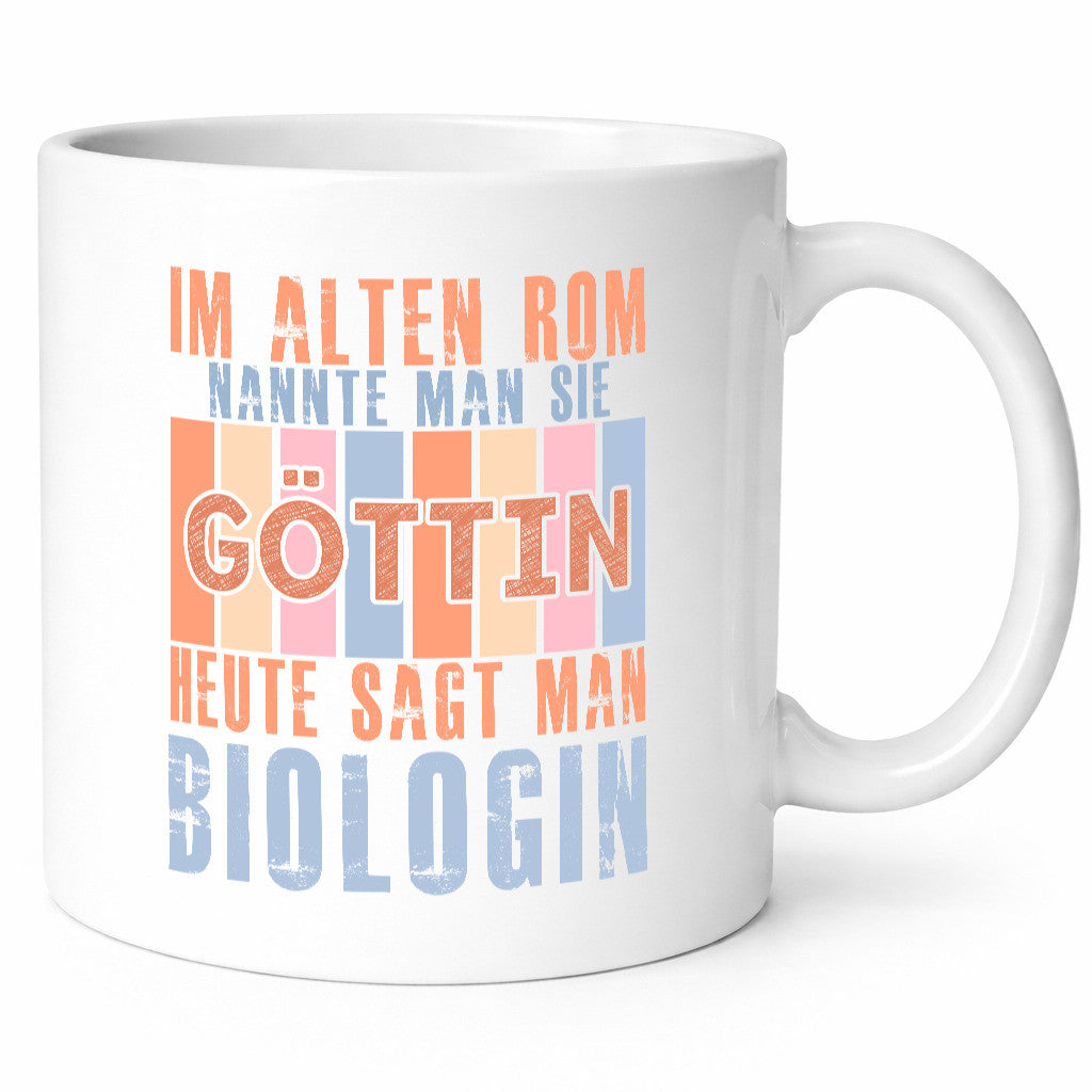 Heute sagt man: Biologin | Biologie Naturforscherin Humor Geschenkidee Tasse