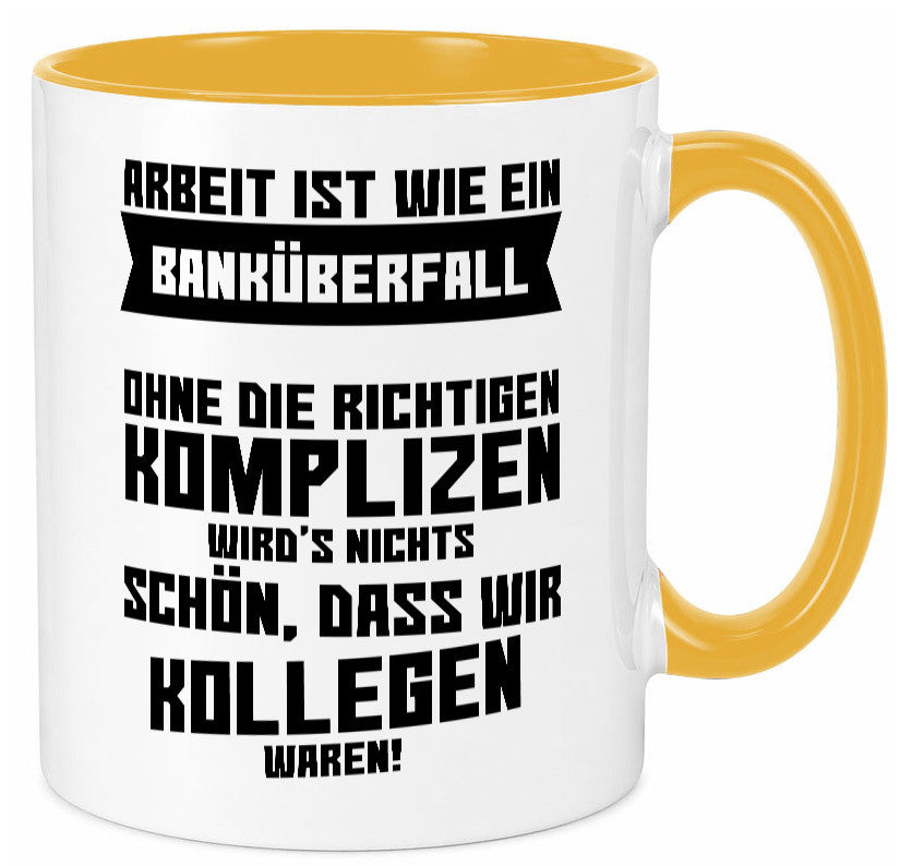 Arbeit | Kollegen Komplizen Jobwechsel Abschied Büro lustiger Spruch Geschenk