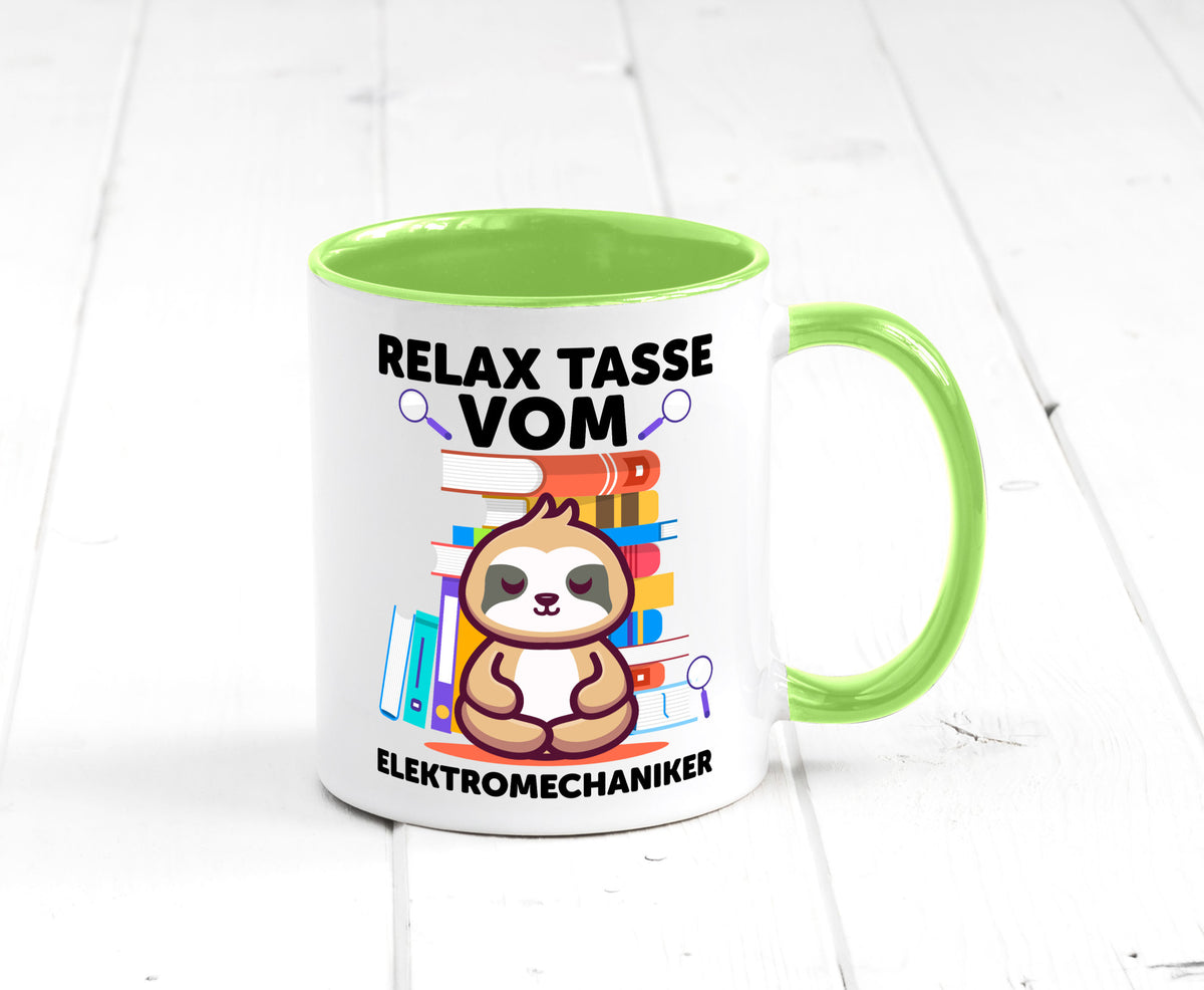 Relax Tasse: Elektromechaniker | Mechaniker Geschenk Humor Geschenkidee