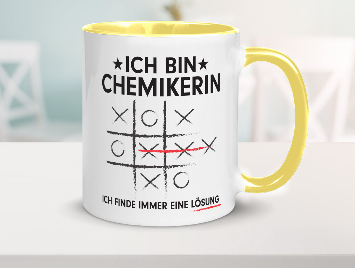 Lösung finden: Chemikerin | Chemie Labor v2 Humor Geschenkidee Tasse