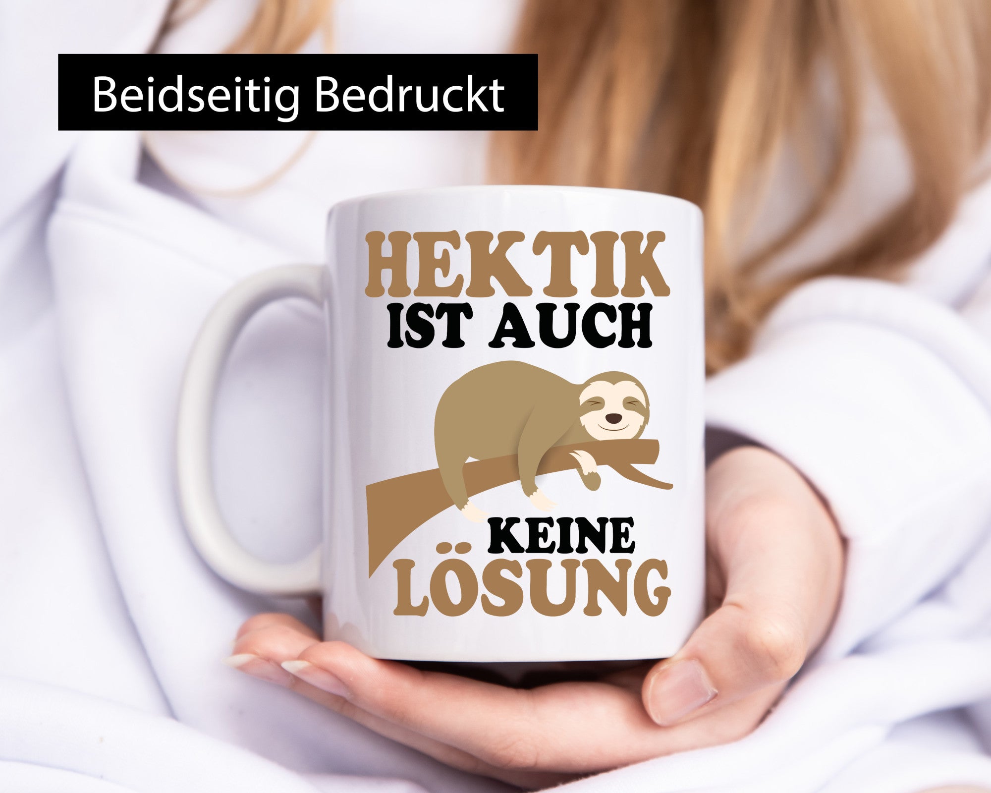 Hektik ist auch keine Lösung | Faulpelz Antihektiker lustiger Spruch Geschenk
