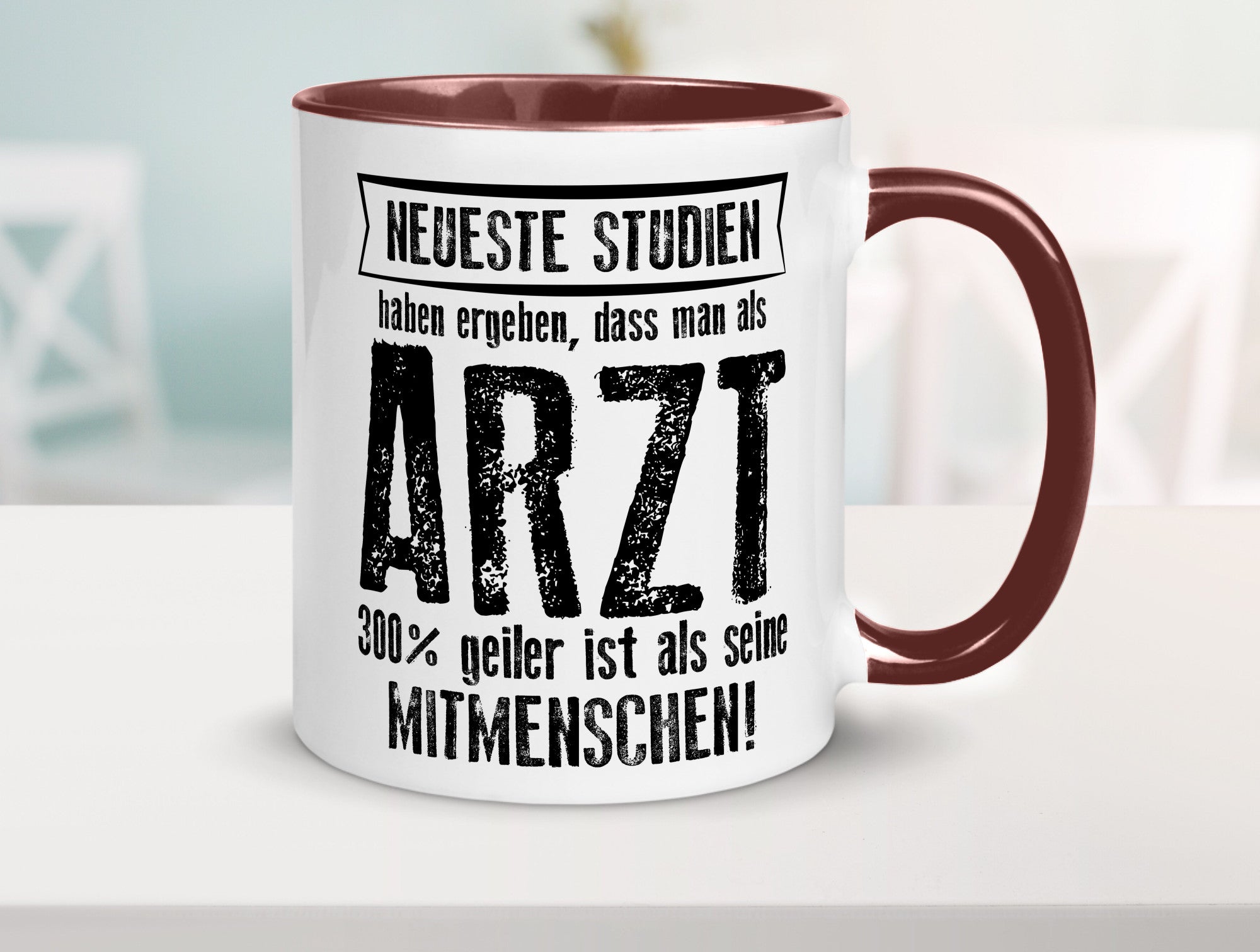 Neuste Studien: Arzt | Medizin Doktor Facharzt Geschenkidee Humor Tasse