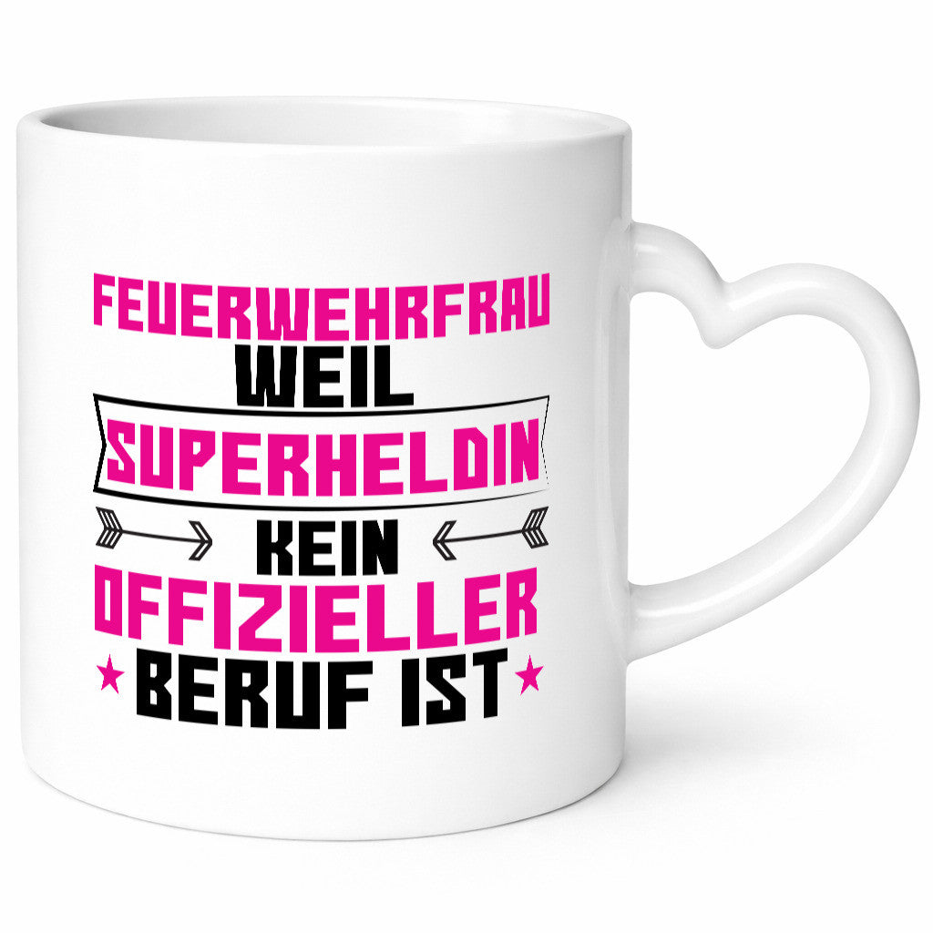 Superheldin Feuerwehrfrau | Feuerwehr Humor Geschenkidee Tasse