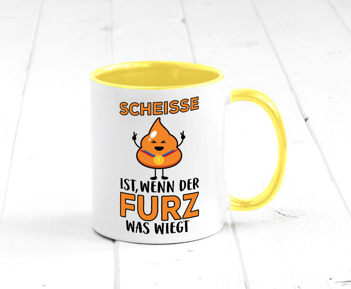 Scheisse ist lustiger Spruch Geschenk Humor Geschenkidee Tasse
