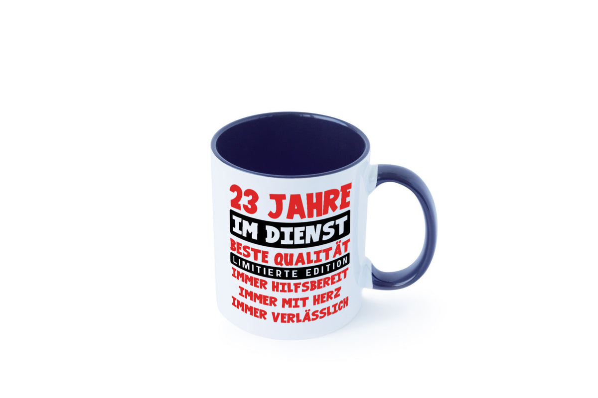 23 Jahre im Dienst | Jubiläum Arbeit v9 Humor Kollegen Büro Geschenkidee Tasse
