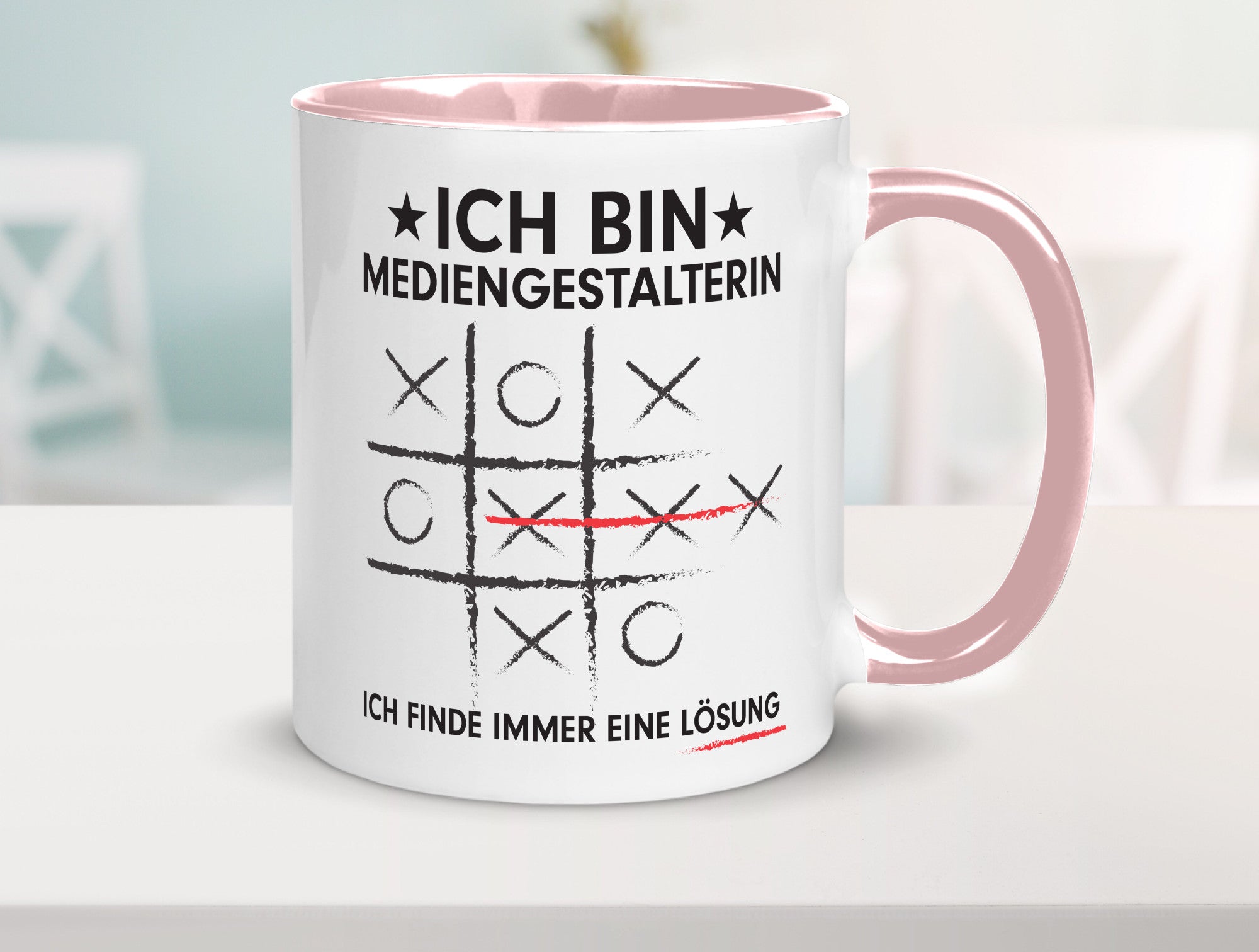 Löse Probleme: Mediengestalterin | Medien Geschenkidee Humor Tasse
