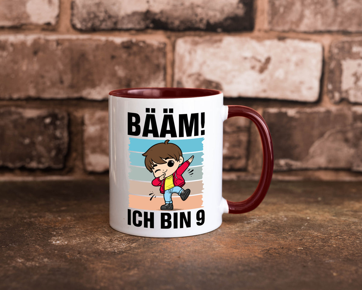 9. Geburtstag | Ich bin 9 Jahre Bäääm Dabbing Kind lustig Geschenkidee Geschenk Tasse