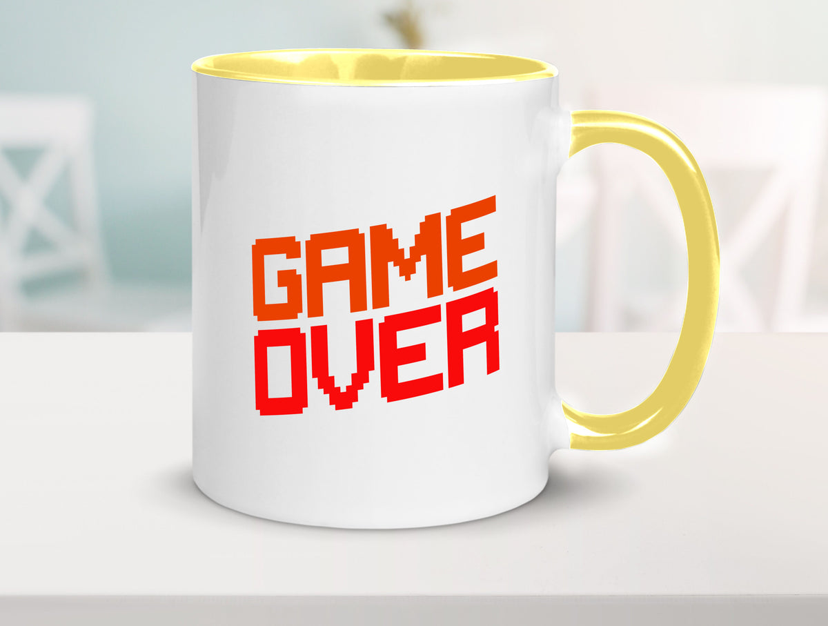 Game Over | Gamer Zocker Retro PC Nerd Pixel Geschenkidee Humor Tasse