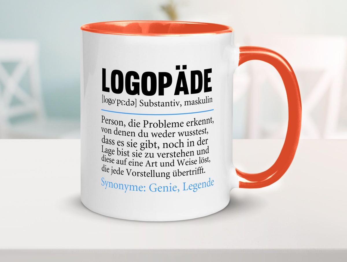 Logopäde | Spruch lustig Sprachtherapie Beruf lustiger Geschenk Arbeit Kollegen Tasse