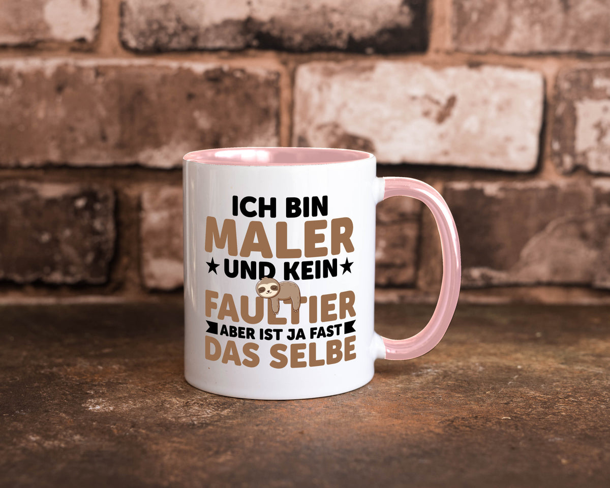 Ich bin kein Faultier: Maler | Malerei v2 lustiger Spruch Geschenk Tasse