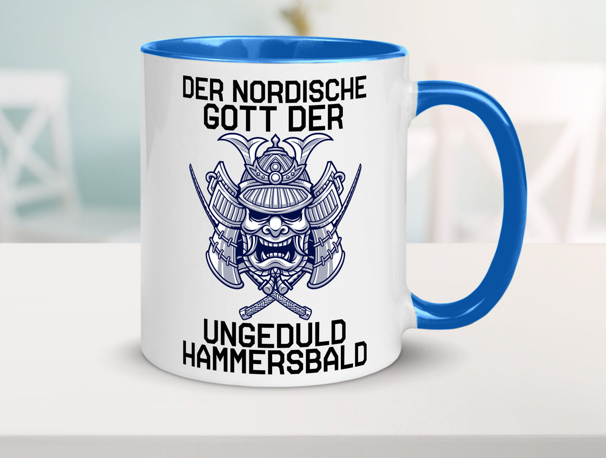 Nordischer Gott der Ungeduld | Mythologie Wikinger lustig Humor Geschenkidee Tasse