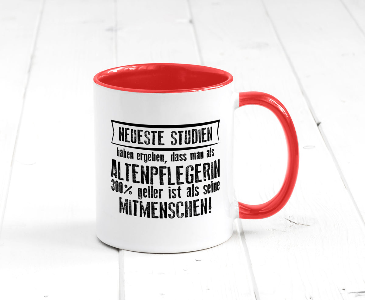 Neuste Studien: Altenpflegerin | Pflegepersonal Pflege Humor Geschenkidee Tasse