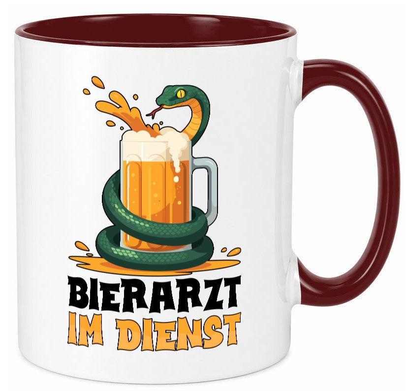 Bierarzt im Dienst | Tierarzt Arzt Geschenk Tierliebhaber Humor lustiger Spruch Tasse