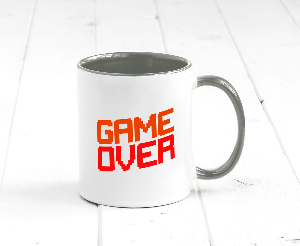 Game Over | Gamer Zocker Retro PC Nerd Pixel Geschenkidee Humor Tasse