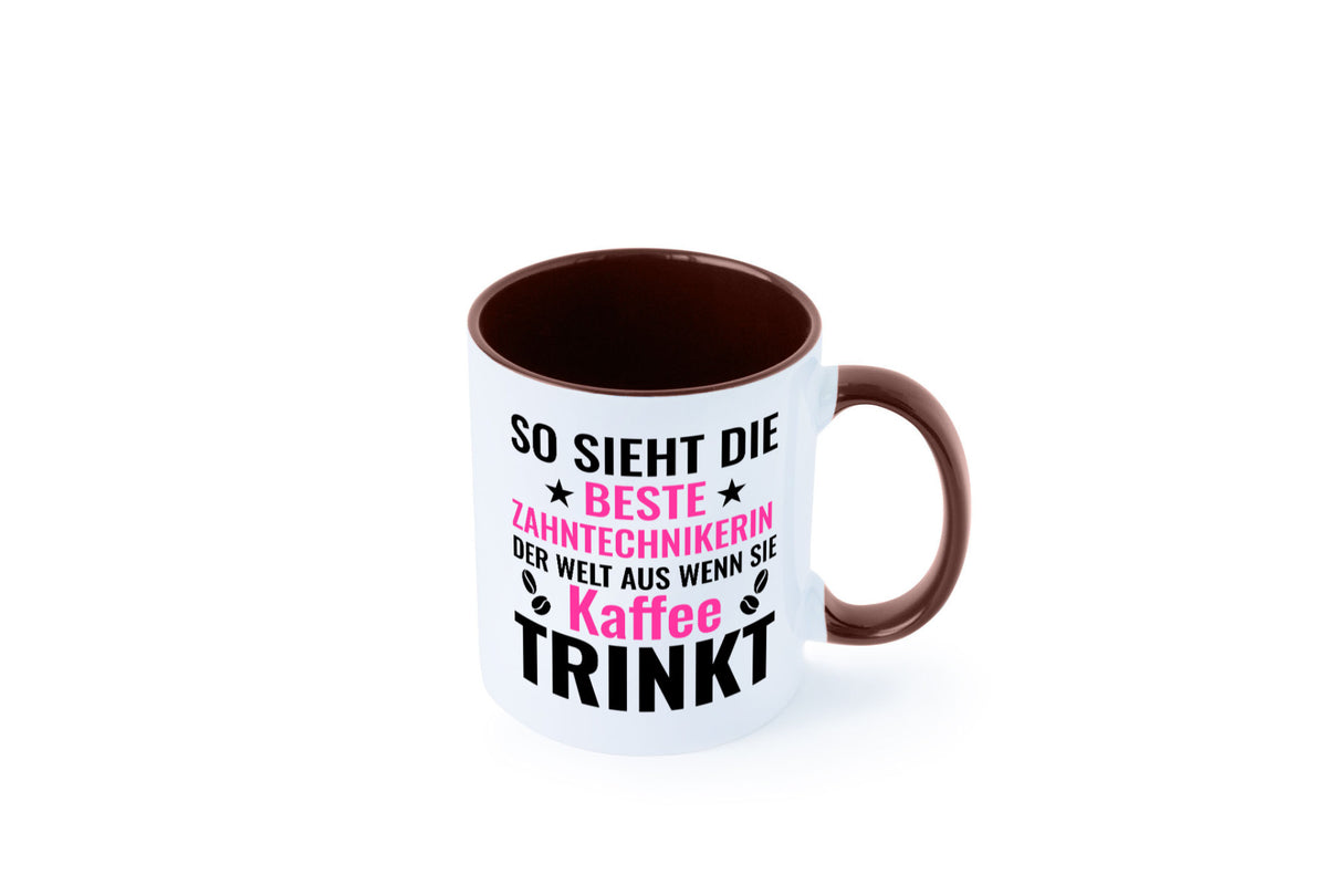 Kaffee trinkt: Zahntechnikerin | Zahnmedizin lustiger Spruch Geschenk Humor Tasse