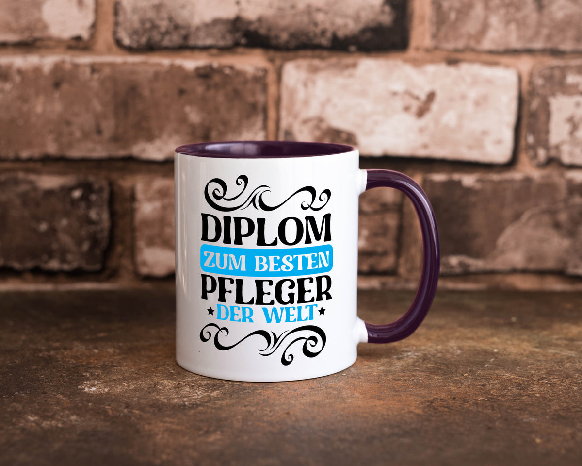 Bester Pfleger der Welt | Altenpfleger Pflegekraft lustig Humor Geschenkidee Tasse