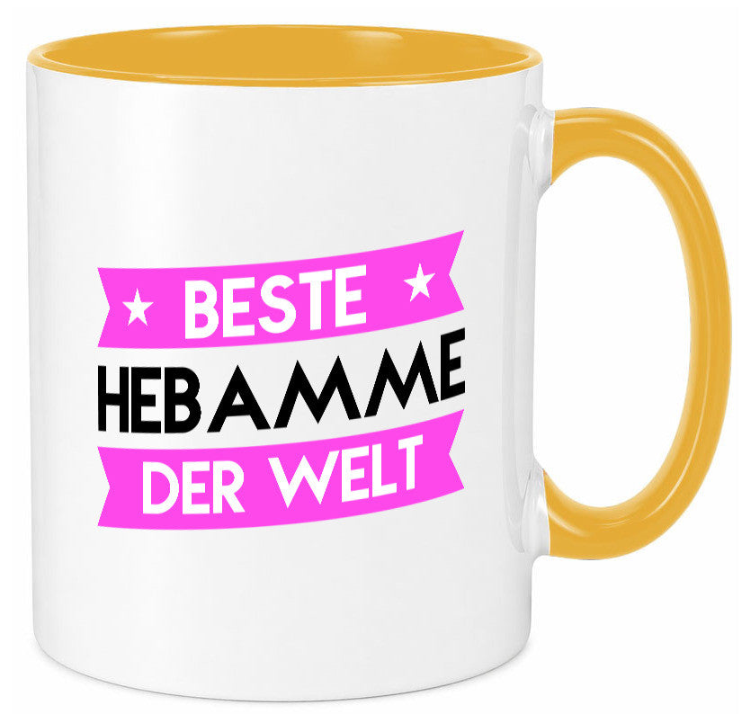 Beste Hebamme | Geburtshilfe lustiger Spruch Geschenk Humor Geschenkidee Tasse