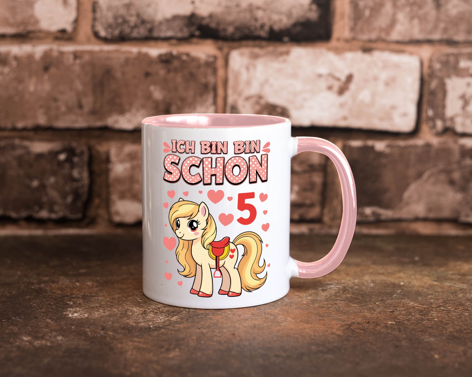 5. Geburtstag | 5 Jahre Mädchen Reiten Pony Humor Geschenkidee Tasse