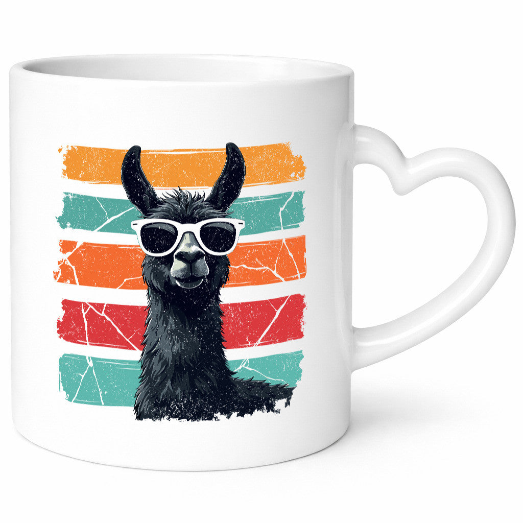 Alpaka | Lama mit Sonnenbrille Humor Geschenkidee Tasse