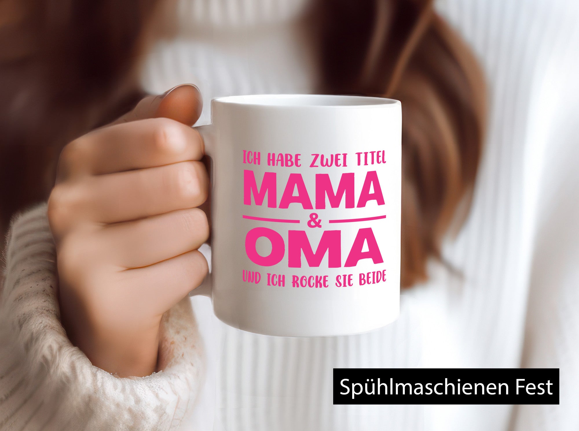 Mama und Oma ich rock sie beide | Muttertag lustiger Spruch Geschenk Familie
