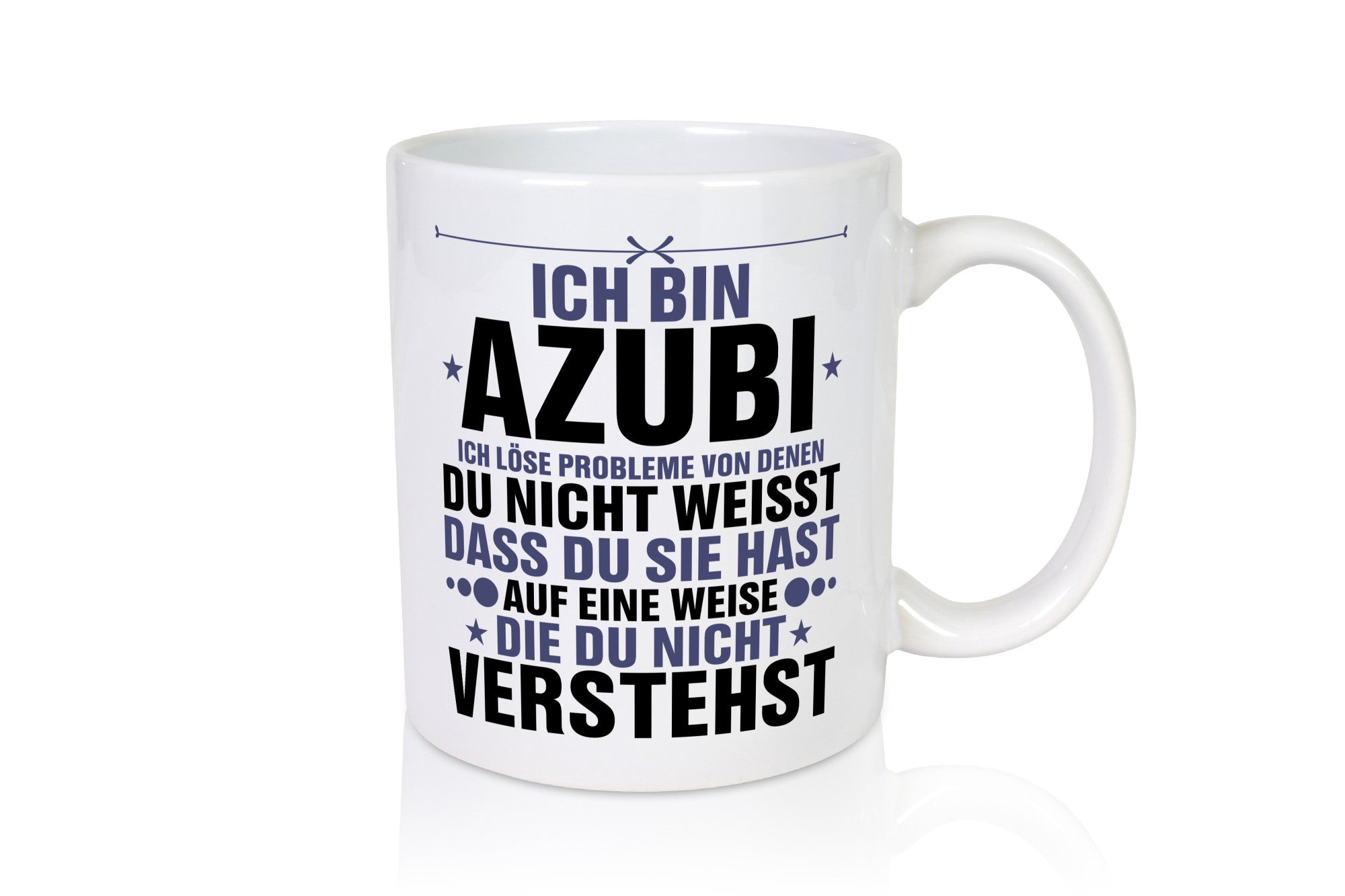 Löse Probleme: Azubi | Ausbildung Lehre Lehrling Humor Geschenkidee Tasse