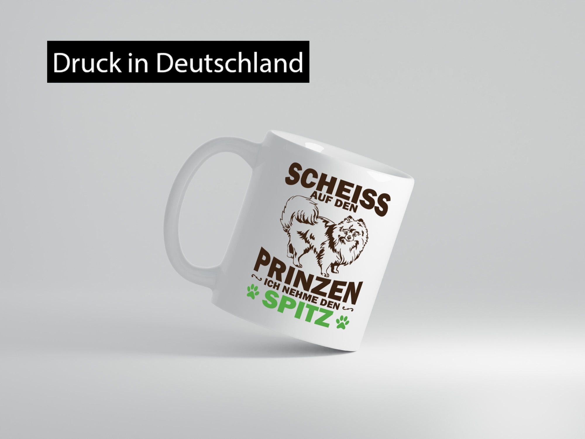 Scheiss auf den Prinzen ich nehme Spitz | Hund Humor Tierliebhaber Geschenkidee