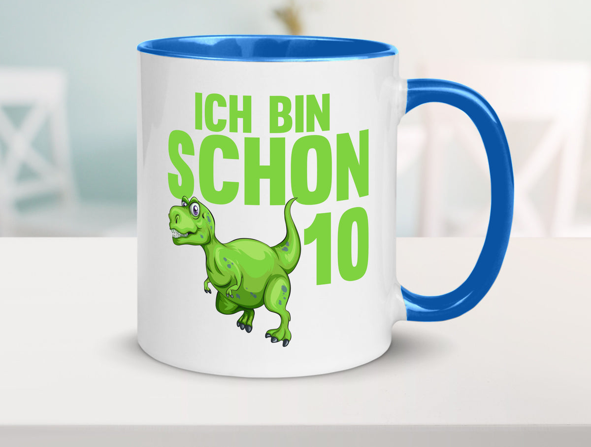 10. Geburtstag | 10 Jahre Dino Dinosaurier Geschenk Geschenkidee lustiger Tasse