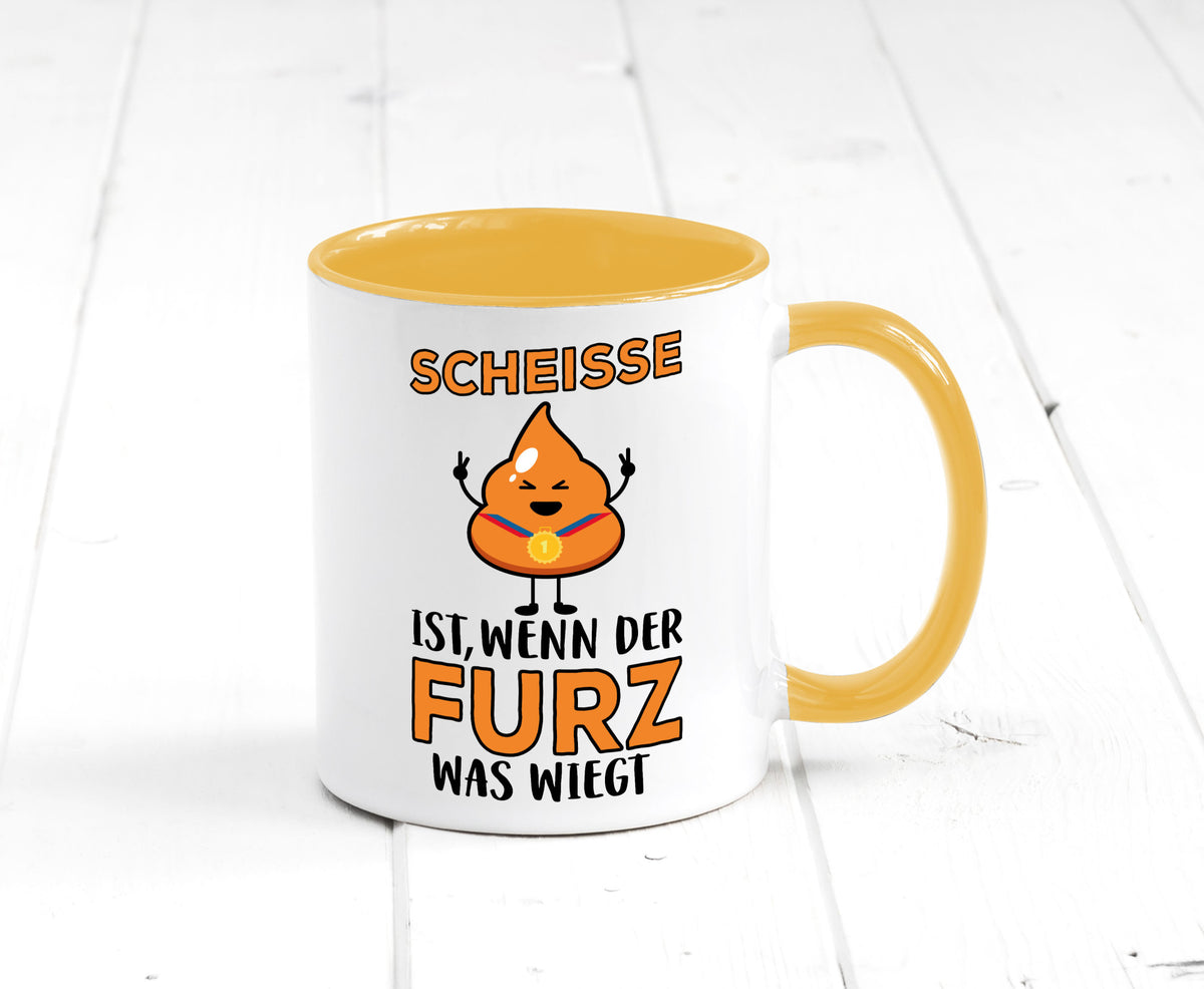Scheisse ist lustiger Spruch Geschenk Humor Geschenkidee Tasse