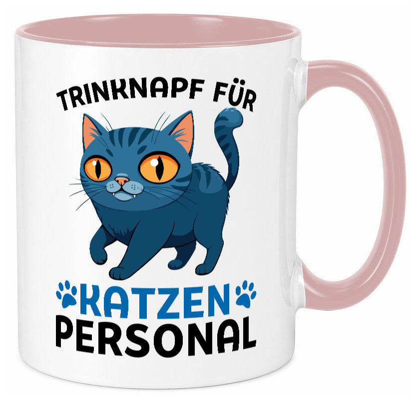 Katzen Personal | Katzenbesitzer Tasse Katze Humor vl2 Tierliebhaber