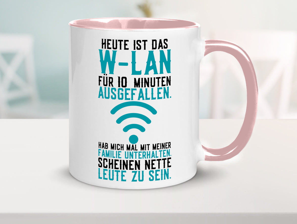 10 Minuten W-Lan Ausfall | Nerd Computer PC Gamer lustig Humor Geschenkidee Tasse