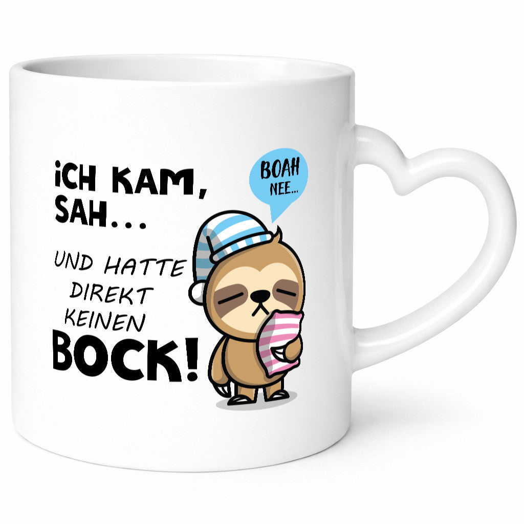 Ich kam, sah und hatte direkt kein Bock | Müdes Faultier Geschenk Tierliebhaber