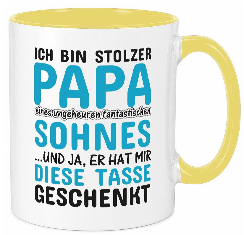 Stolzer Papa | Vater Tasse Fantastischer Sohn Humor Geschenk Familie