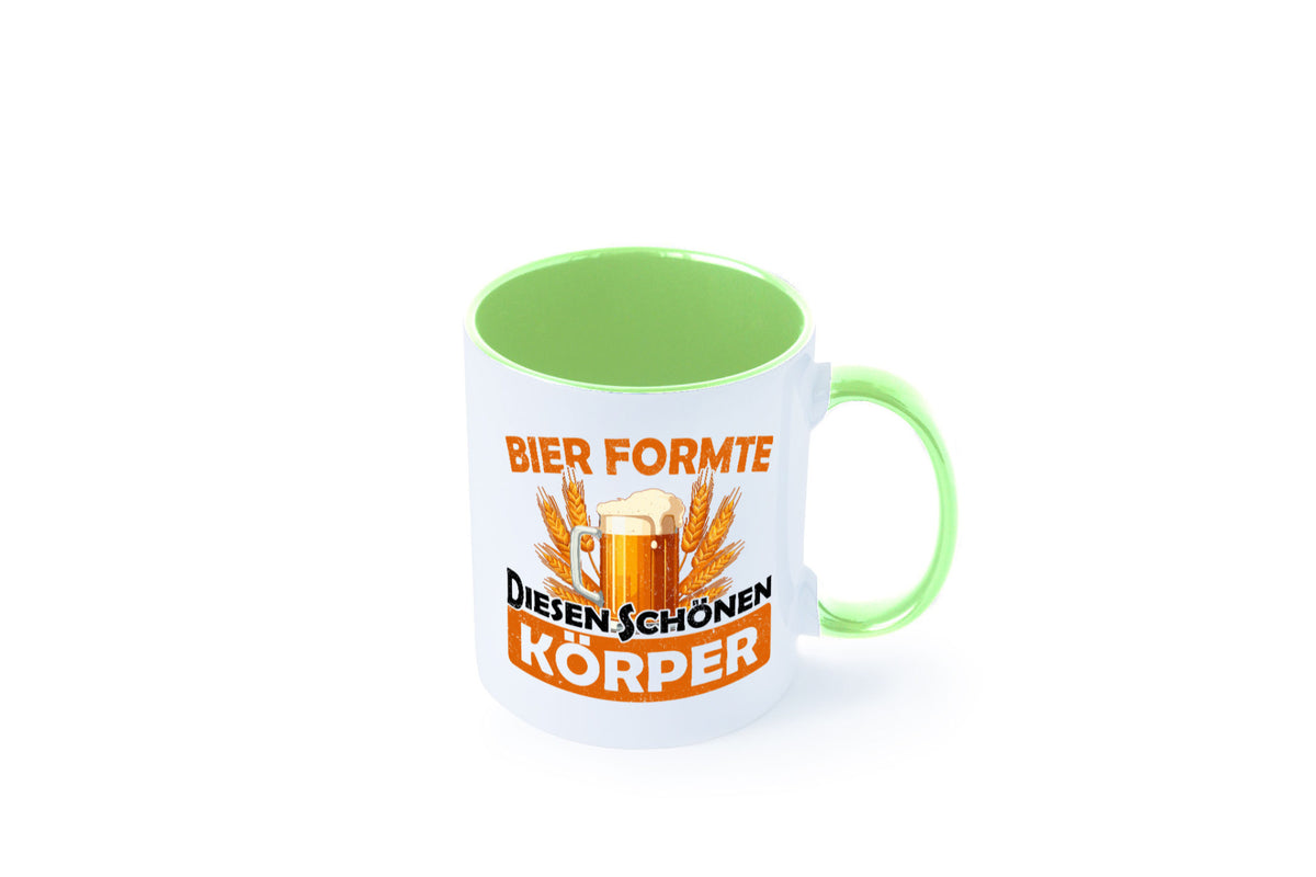 Bier förmte diesen Körper | bierliebhaber v2 Humor Geschenkidee Tasse