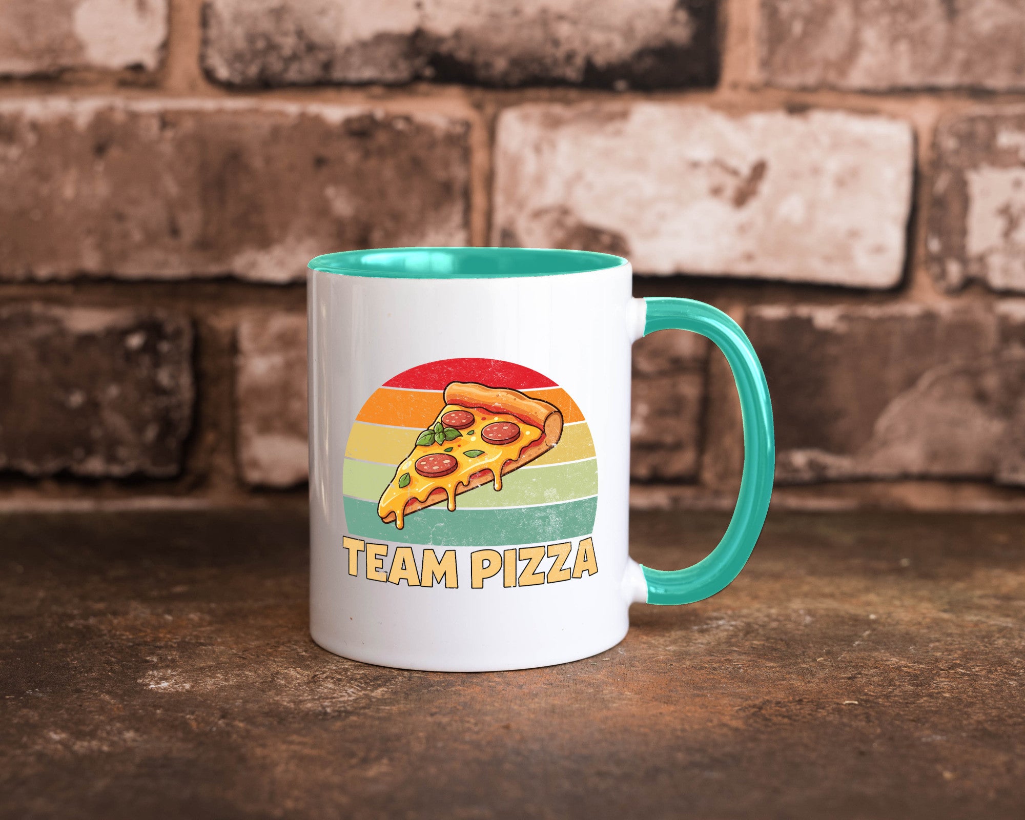 Team Pizza | Pizzaliebhaber Lover v2 Geschenkidee Humor Tasse