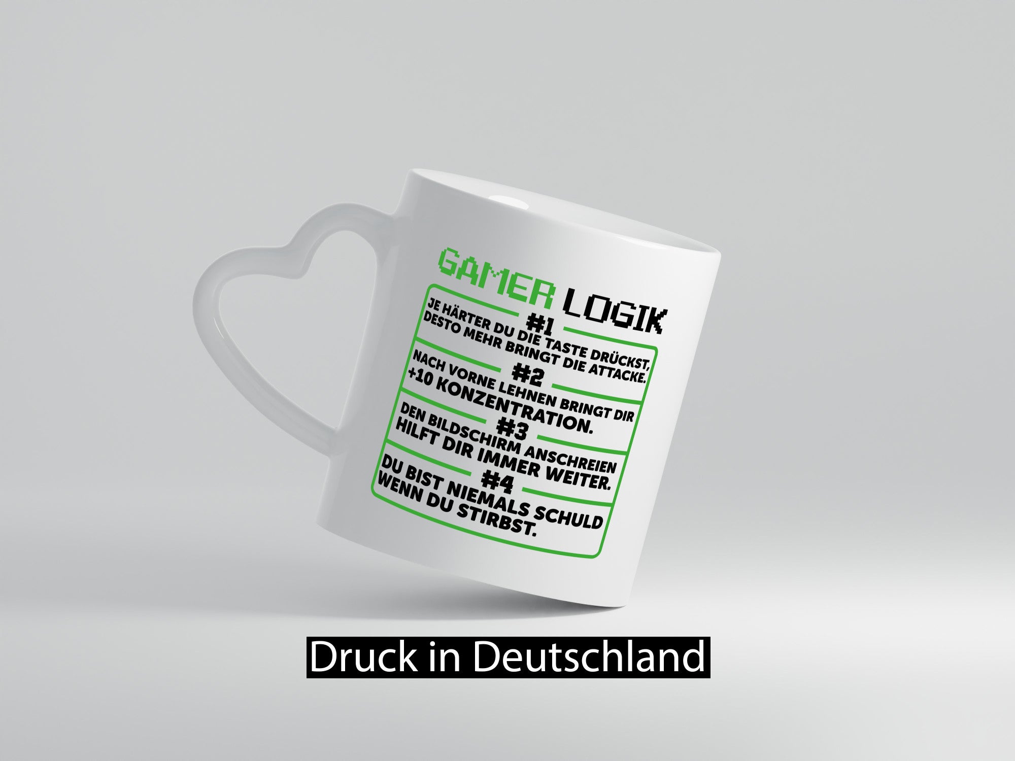 Gamer Logik | Zocker Spruch Gaming Humor lustig Geschenkidee Tasse