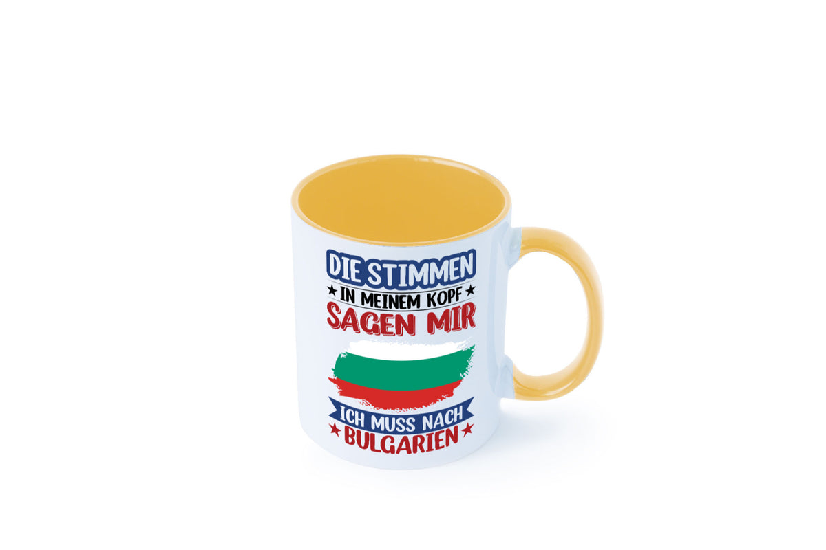 Bulgarien | Urlaub Stimmen in meinem Kopf Traumland Humor Geschenkidee Tasse