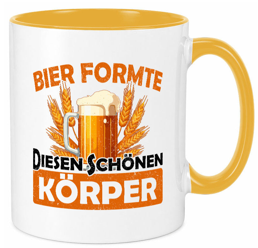 Bier förmte diesen Körper | bierliebhaber v2 Humor Geschenkidee Tasse